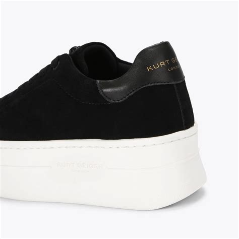 LANEY PUMPED Black Suede Sneaker by KURT GEIGER .